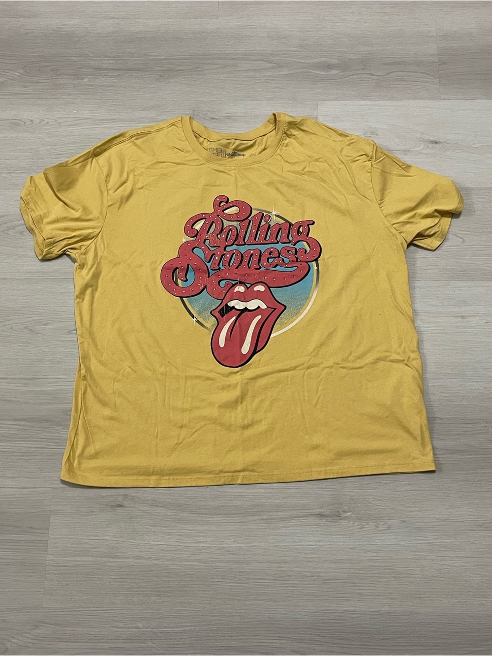 Rolling Stones Yellow Graphic Tee